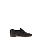 The Row Brown Suede Leather Slip-On Loafers