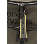 Fendi Bicolor Cotton Backpack