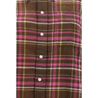 R13 Brown Cotton Pattern Shirt