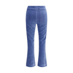 Avenue Montaigne Blue Cotton Flared Pants
