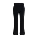 Avenue Montaigne Black Cotton Flared Pants