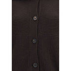Brunello Cucinelli Brown Cashmere Cardigan