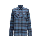 Deperlu Blue Cotton Pattern Shirt