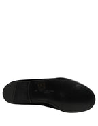 Dolce & Gabbana Black Suede DG Logo Slippers Men Loafers Shoes