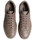 Dolce & Gabbana Taupe Saint Tropez Low Top Sneakers Shoes