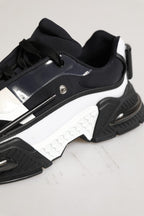 Dolce & Gabbana White Black Logo Airmaster Men Sneakers Shoes