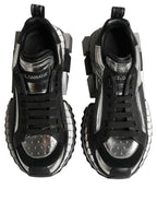 Dolce & Gabbana Black Two-Tone Super King Men Sneakers Shoes