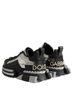 Dolce & Gabbana Black Two-Tone Super King Men Sneakers Shoes