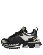Dolce & Gabbana Black Two-Tone Super King Men Sneakers Shoes