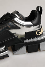 Dolce & Gabbana Black Two-Tone Super King Men Sneakers Shoes
