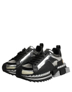 Dolce & Gabbana Black Two-Tone Super King Men Sneakers Shoes