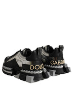 Dolce & Gabbana Black Two-Tone Super King Men Sneakers Shoes