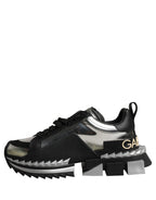 Dolce & Gabbana Black Two-Tone Super King Men Sneakers Shoes