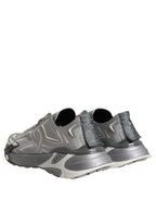 Dolce & Gabbana Gray Panelled Low Top Men Sneakers Shoes