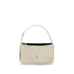 Ferragamo Beige Calf Leather Bos Taurus Shoulder Bag