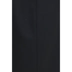The Row Black Silk Long Skirt