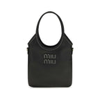 Miu Miu Black Calf Leather Bos Taurus Handbag