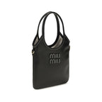 Miu Miu Black Calf Leather Bos Taurus Handbag