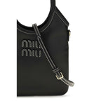 Miu Miu Black Calf Leather Bos Taurus Handbag