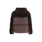 Moncler Brown Wool Oves Aries Full-Length Jacket