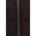 Moncler Brown Wool Oves Aries Full-Length Jacket