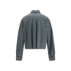 Miu Miu Bicolor Cotton Pattern Shirt