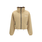 Miu Miu Beige Goose Down Full-Length Jacket