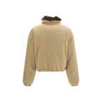 Miu Miu Beige Goose Down Full-Length Jacket