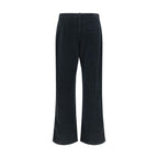 The Row Black Cotton Casual Pants