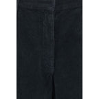 The Row Black Cotton Casual Pants