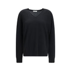 The Row Black Cashmere Sweater