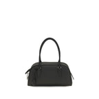 The Row Black Calf Leather Bos Taurus Shoulder Bag