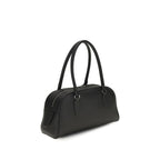 The Row Black Calf Leather Bos Taurus Shoulder Bag