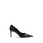 Gucci Black Calf Leather Bos Taurus High Heel Pumps