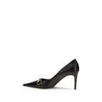 Gucci Black Calf Leather Bos Taurus High Heel Pumps