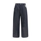 PDF Channel Blue Cotton Relaxed Fit Jeans
