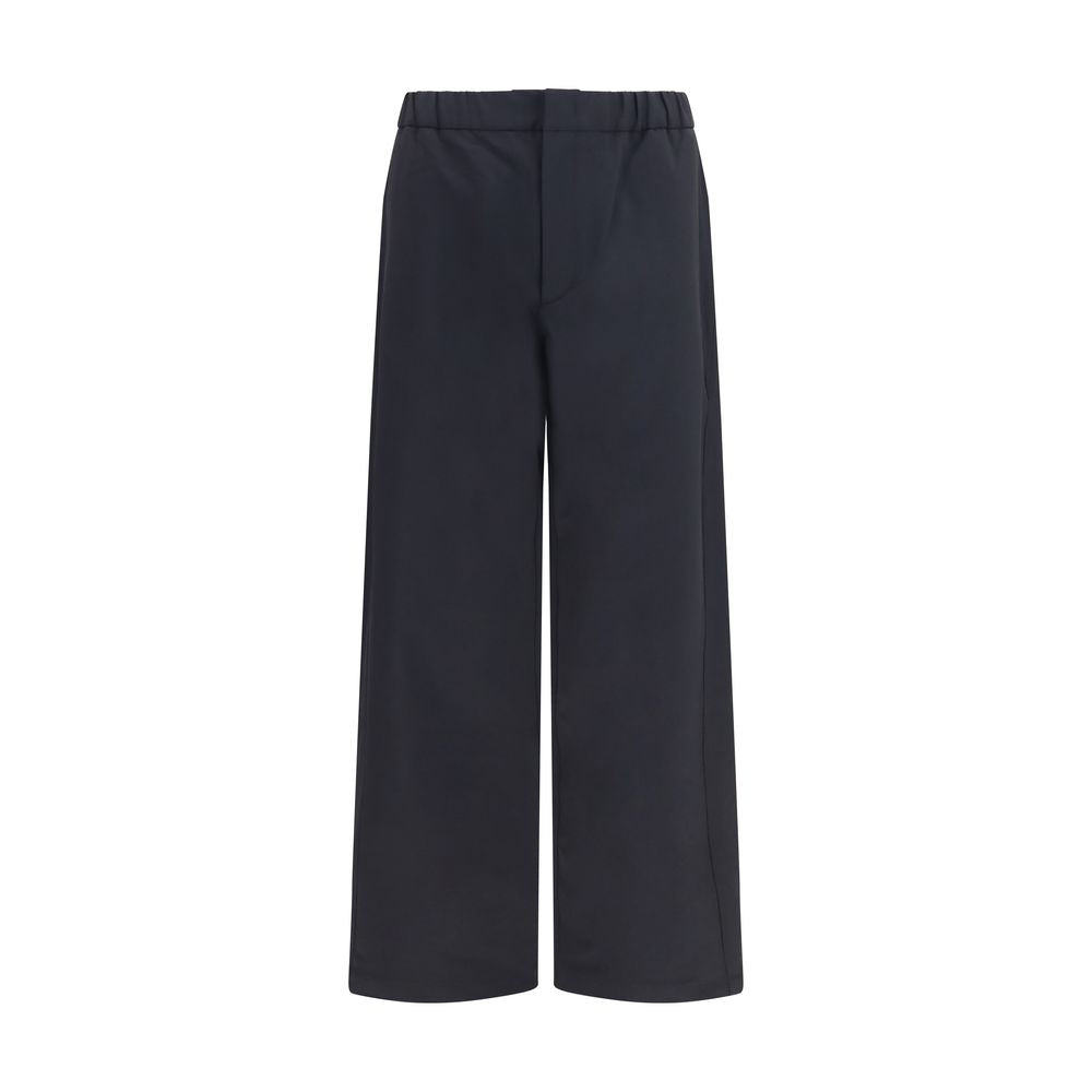 LAMINAR Black Nylon Casual Pants