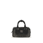 Miu Miu Black Calf Leather Bos Taurus Shoulder Bag