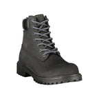 Lumberjack Black Leather Mens Sneaker