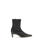 Staud Black Calf Leather Bos Taurus Ankle Boots