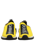 Dolce & Gabbana Yellow Sorrento Low Top Men Sneakers Shoes