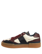 Dolce & Gabbana Multicolor Leather MIAMI Sneakers Men Shoes
