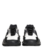 Dolce & Gabbana White Black Logo Airmaster Men Sneakers Shoes