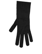 Dolce & Gabbana Black Polyester Long Elbow Length Gloves