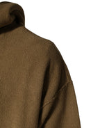 Dolce & Gabbana Brown Embossed Logo Hooded Sweatshirt Sweater