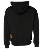 Dolce & Gabbana Black DG Logo Hoodie Men Sweatshirt Sweater