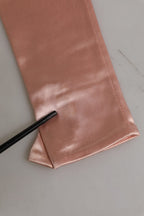 Dolce & Gabbana Pink Satin Long Opera Fingerless Gloves