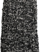 Dolce & Gabbana Sleeves Black Wool Blend Knitted Warmer Arm