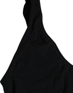 Dolce & Gabbana Black Cutout Logo One Piece Swimsuit Swimwear