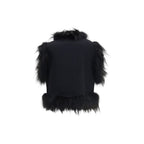 Fendi Black Wool Oves Aries Sleeveless Jacket
